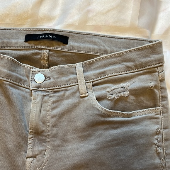 J BRAND skinny cropped distressed grey jeans - Picture 2 of 10
